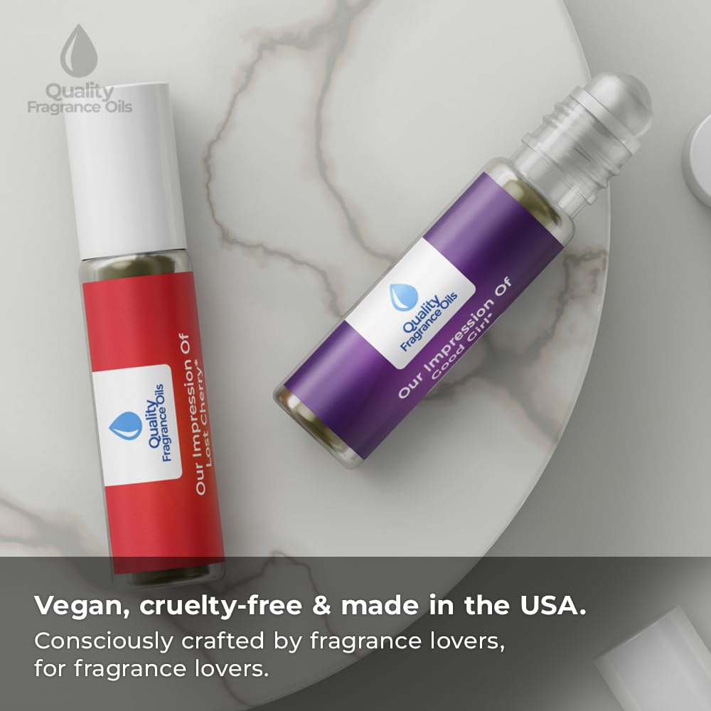 Quality Fragrance Oils' F-ing Fabulous Impression #313 | Long-Lasting Perfume Oil, Alcohol-Free, Strong Scent, 10ml Roll-On | Affordable Alternative to Designer Fragrances