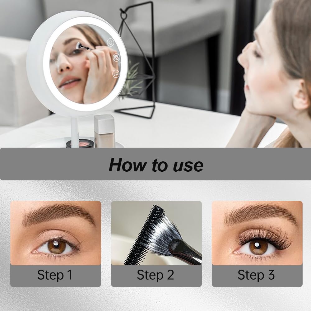 Folding Angle Scalloped Lash Brush, 2024 New Mascara Fan brushes for Lashes, Angled Eyelash Makeup Comb, Cosmetic Brushes Eyelash Separator Bent Applicators for Eye Lash Makeup (3 PCS)