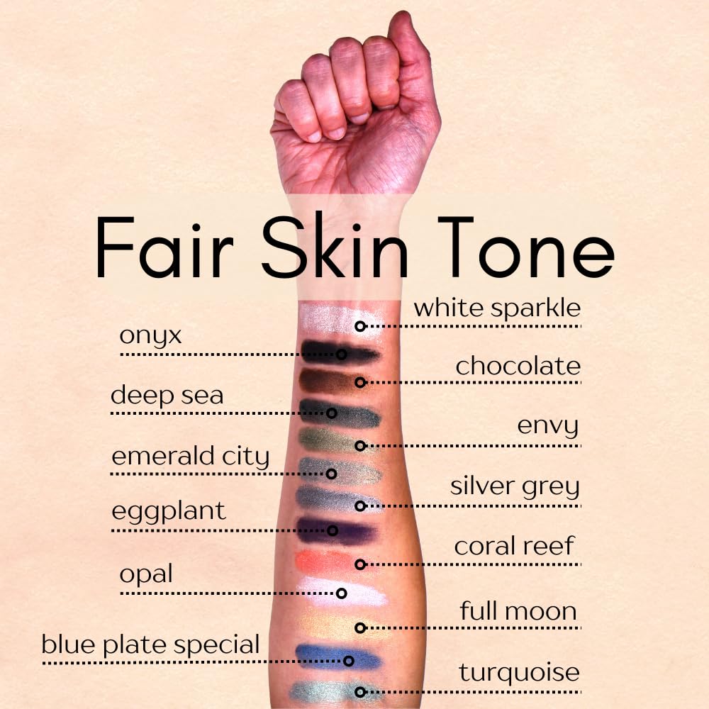 Coral Reef Dark Peach Pink Loose Eyeshadow Powder Pigment, Single Glitter Mineral Dust Jar Pot, Talc & Paraben Free, No Animal Testing & Cruelty Free