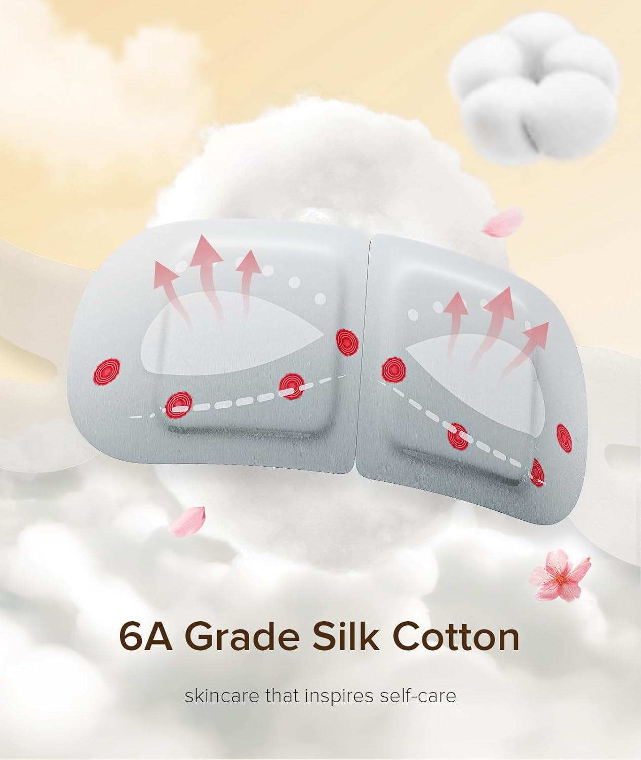 3D Self Heated Eye Mask for Dry Eyes with 100+ Soft Beads,Steam Eye Mask for Sleeping,Relaxation, Disposable, Spa, Travel Gifts for Women, Men 28 Packs