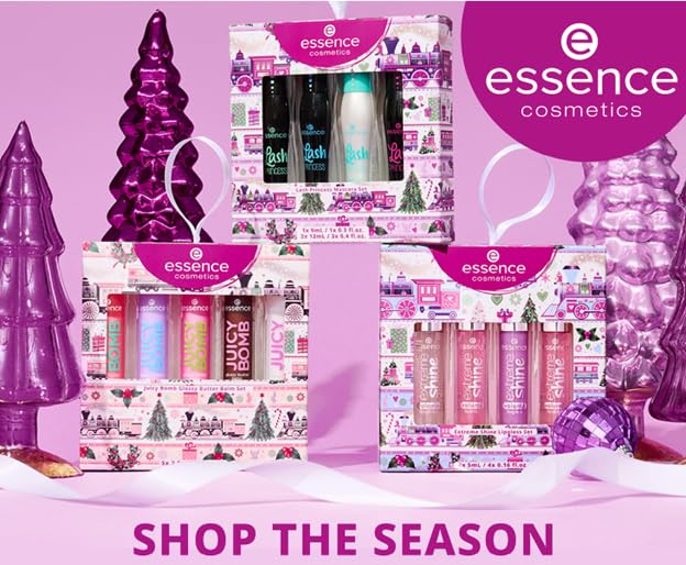 essence Lash Princess Mascara Holiday Gift Set | 4 Vegan & Cruelty-Free Mascaras | False Lash Effect, Waterproof, Primer, Curl & Volume | Stocking Stuffer for Beauty Lovers