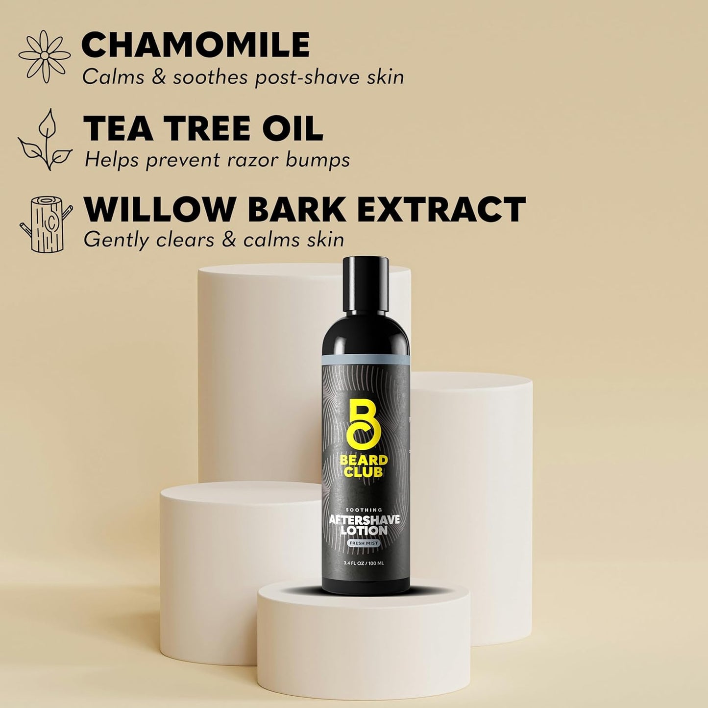 Beard Club Straight Razor for Men & Aftershave for Men – Soothing After Shave Lotion & Navajas Para Barbero - Barber Straight Edge Razor Kit with Post Shave Balm Calms Irritation, 5 Blades - Gift Kit