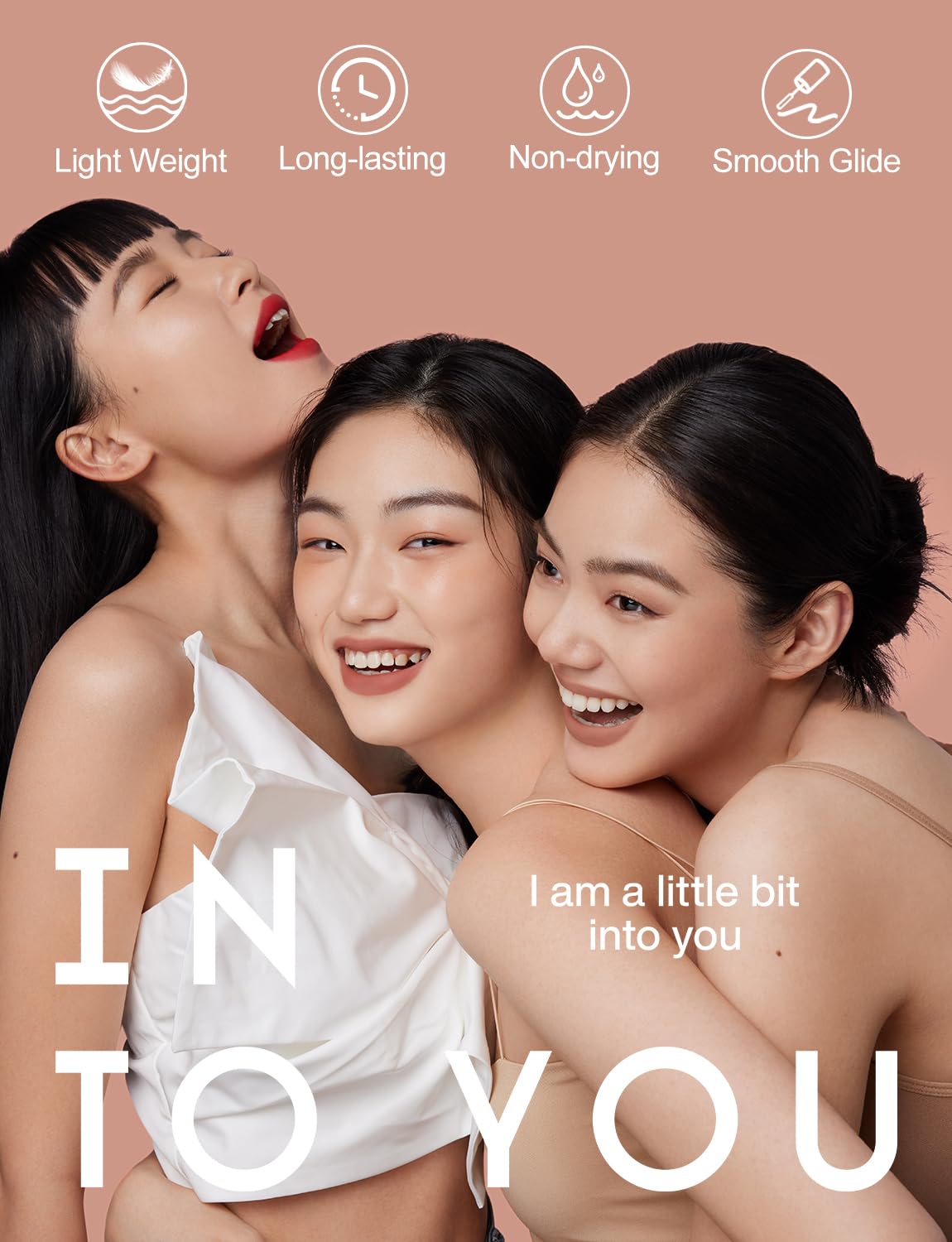 INTO YOU Matte Lipstick Velvet Lip Stain Lip Mud Long Lasting Waterproof Lip Stain Lip Gloss Makeup Moisturizing Lipstick for Women(L-Pk01)