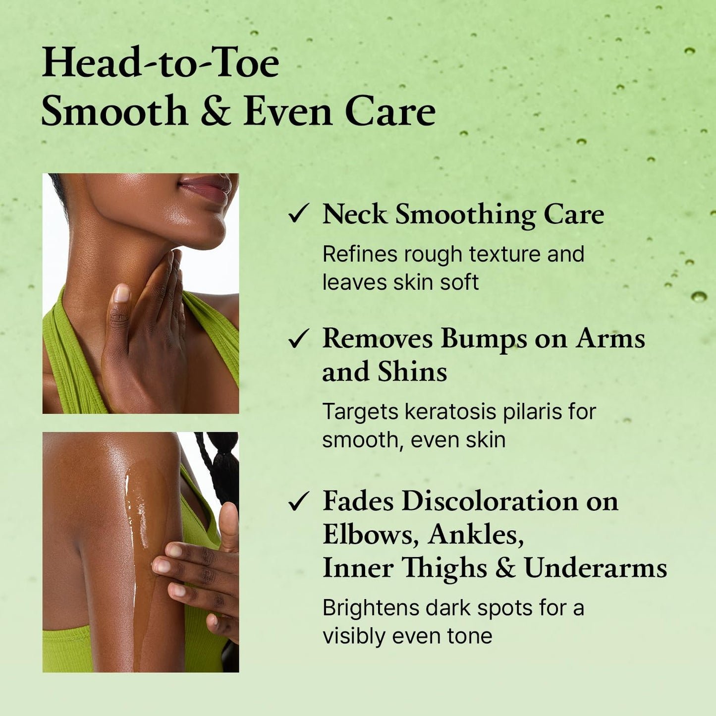 FULLY Green Tomato Acid 20 Exfoliating Wash Off Serum, 21% AHA+BHA+PHA for Dead Skin, Magic Green Potion, Body Exfoliator, for Strawberry Skin, Smooth Texture, Korean Vegan Skincare, 1.69 fl.oz