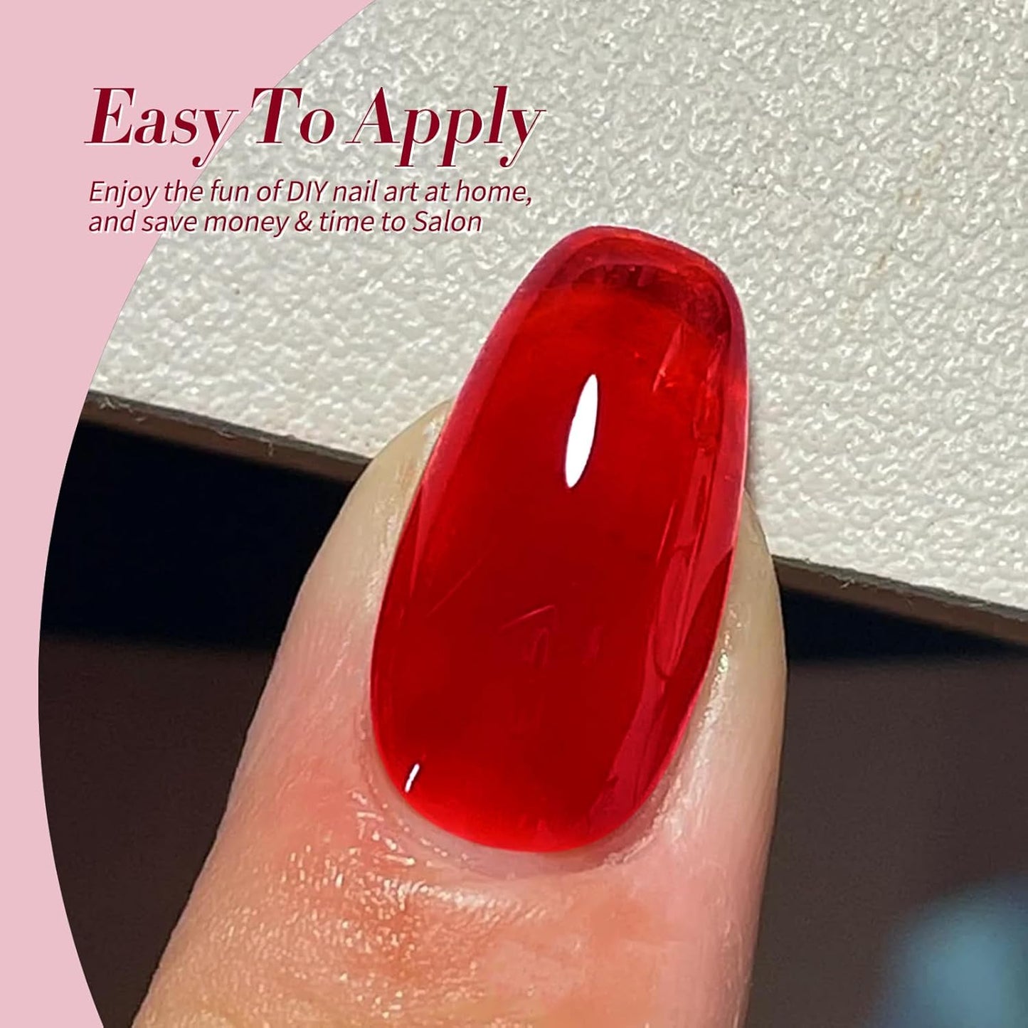 Born Pretty Jelly Gel Nail Polish Halloween Neon Gel Polish,Brown Blood Wine Red Blue Purple Green Translucent Effect,Soak Off U v LED Light Cure Nail Art Kit for Salon Manicure and DIY at Home