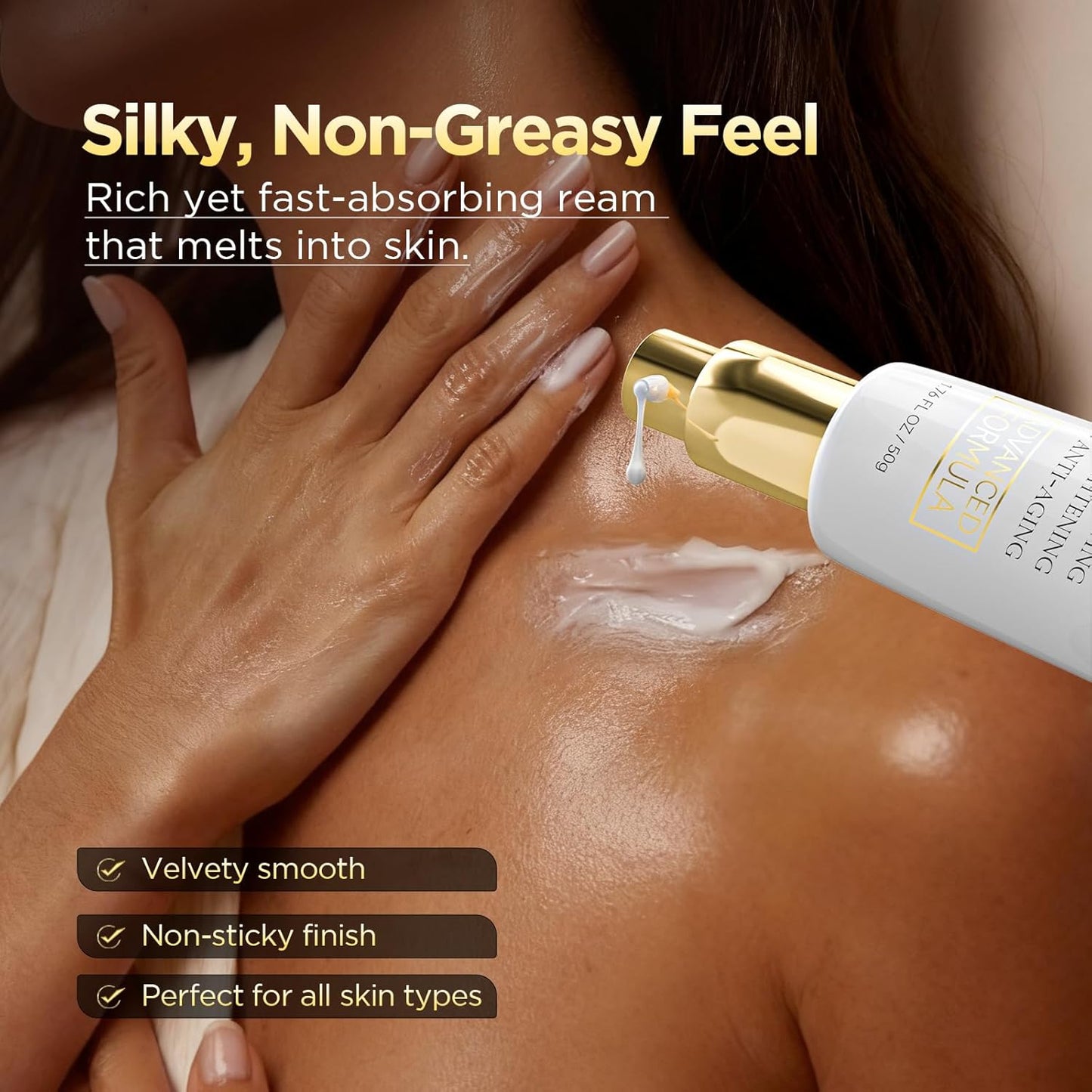 Neck Cream - Retinol & Collagen Neck Firming Cream for Wrinkles, Moisturizing and Anti-Aging, Perfect for Neck & Décolleté Skin Care - 1.7 fl.oz