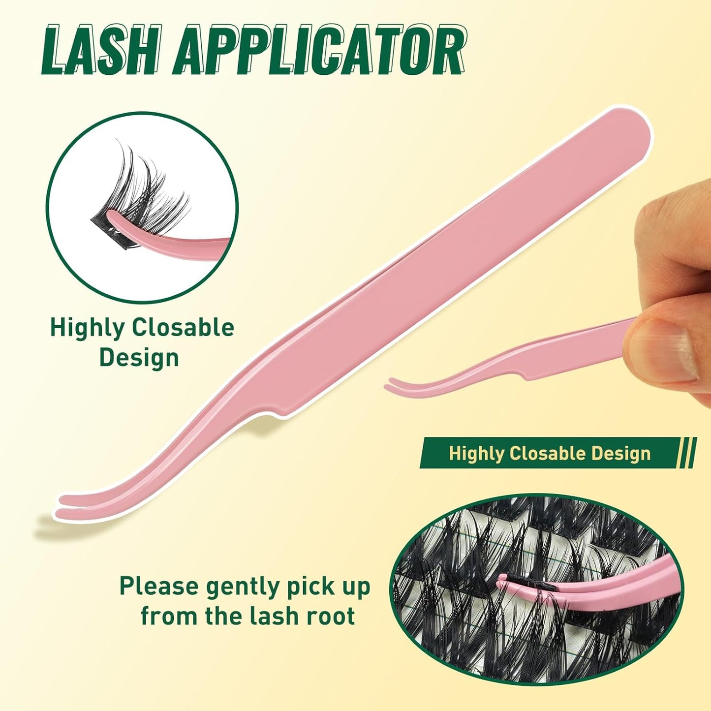 KEYYOULASH DIY Lash Extension Kit 144pcs 8-18MIX Lash Clusters Eyelash Extension Kit with Lash Bond and Seal,Remover,Applicators for DIY Lash Extensions at Home (KY04 Kit)