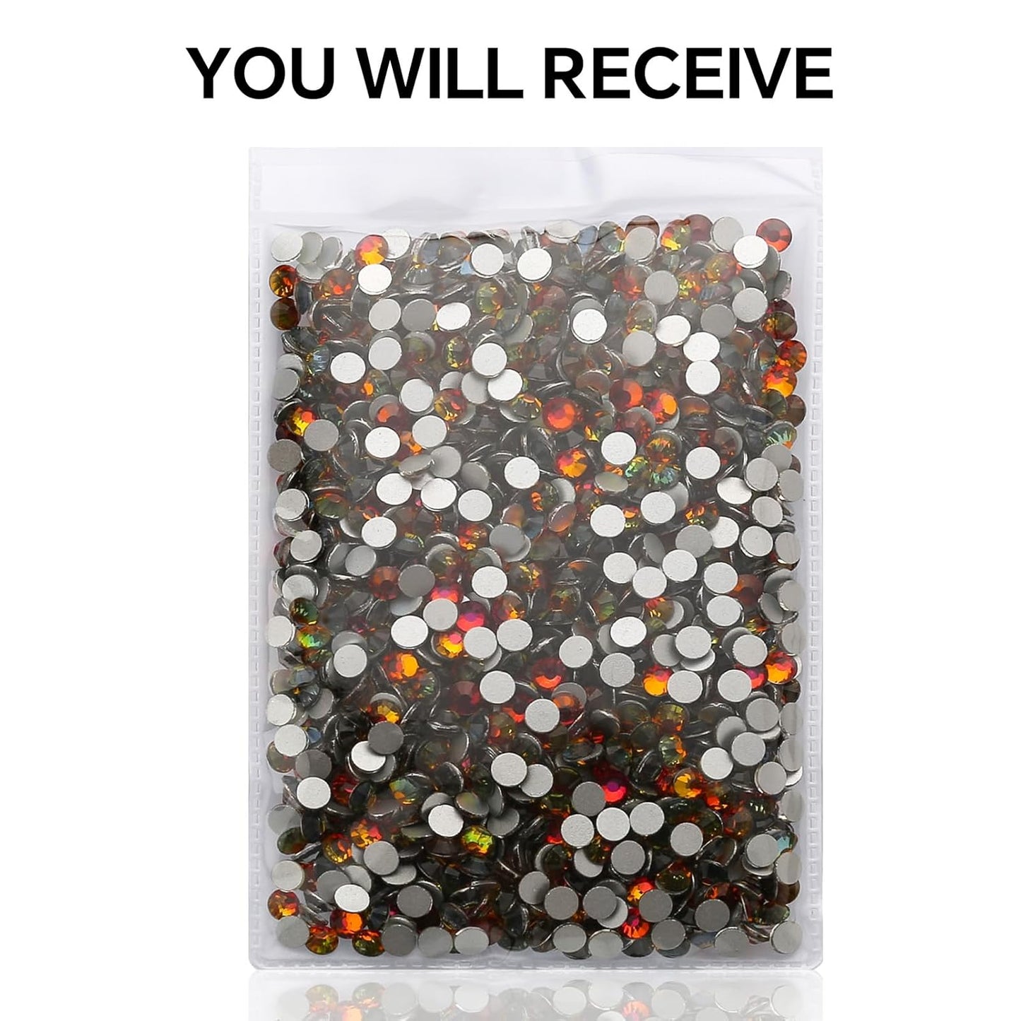 1440Pcs Blaze Crystal Rhinestones,Glass Flatback Rhinestones Gemstones for Nail Face Makeup Art Crafts Clothes Decoration -(SS16,4.0mm,Blaze)