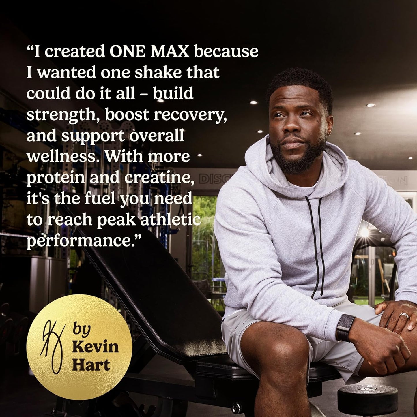 VitaHustle ONE Max Protein Powder, 30g Plant Protein + 5g Creatine, All-in-One Meal Replacement Shake with Greens, Adaptogens, Ashwagandha, Probiotics & Vitamins – Double Chocolate, 15 Servings