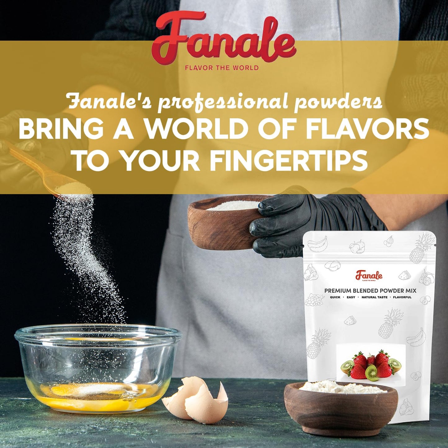 Fanale Premium Coconut Bubble Tea Flavoring Powder | Perfect for Baking, Smoothies, Desserts and Drinks | Instant Flavoring Powder for Boba Milk Tea - 2.2 Pounds (Pack of 1)