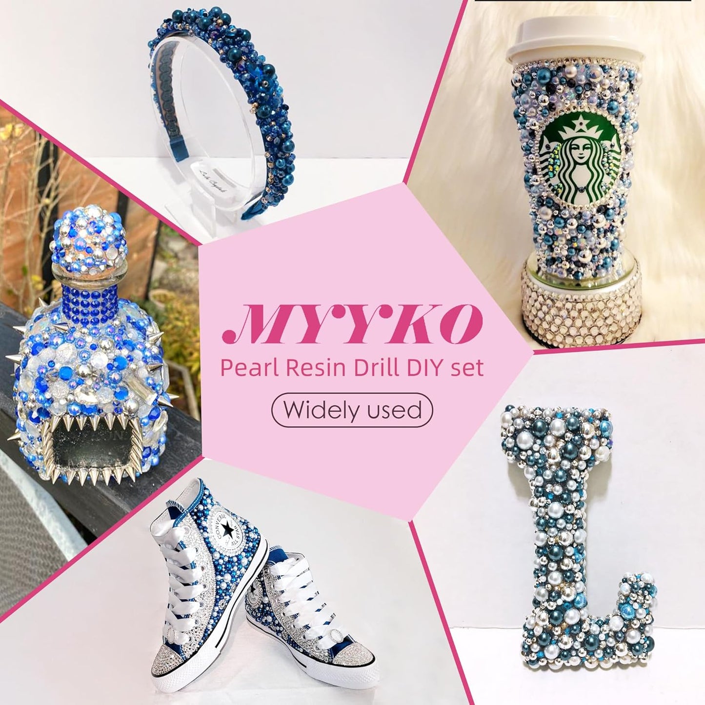 160g Cyan Blue Flat Back Pearls Rhinestones for Crafts Mixed Size 3mm-10mm AB Color Round Half Pearls Flatback Pearl Beads and Resin Rhinestones Set for Face Art