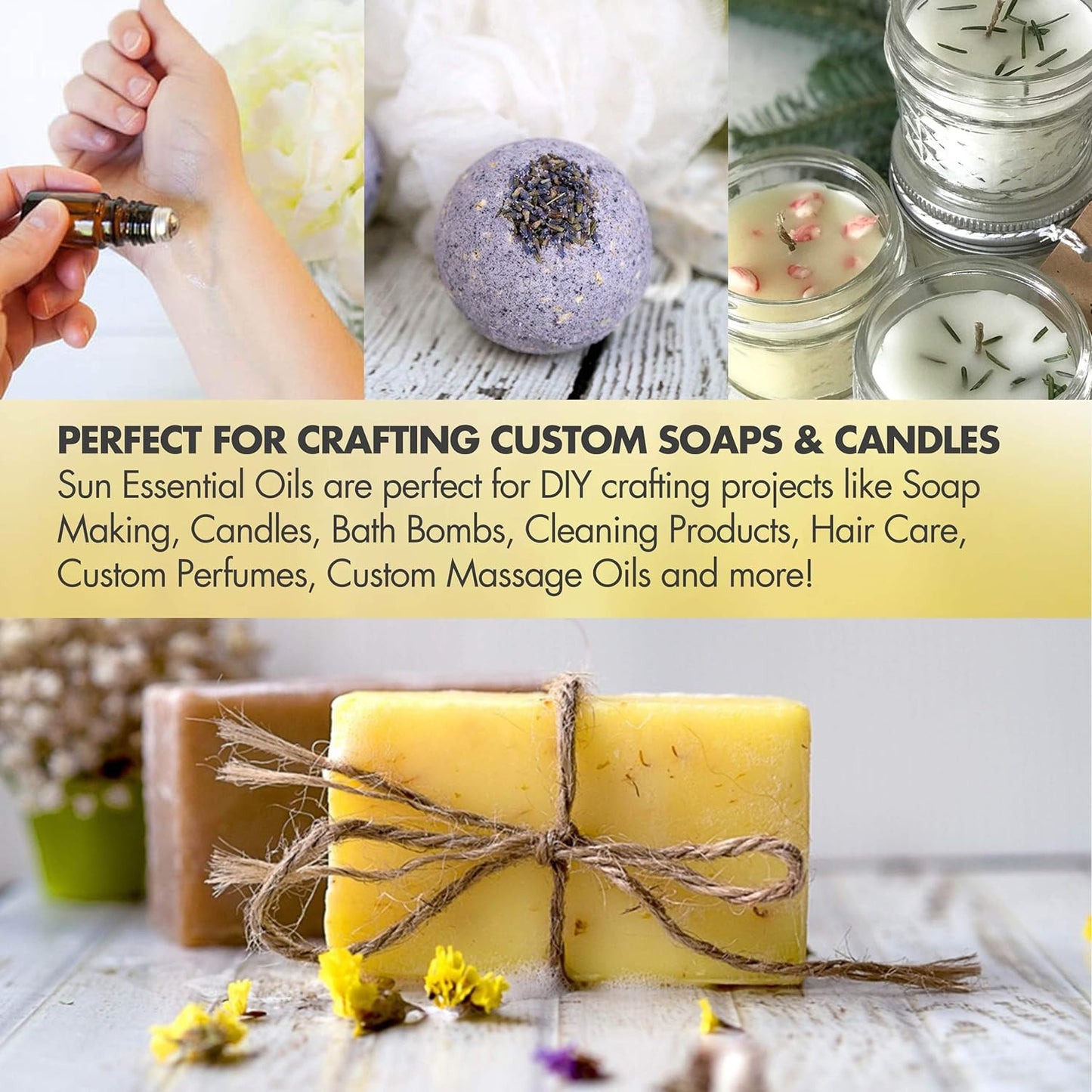 Sun Essential Oils – 4 oz Frankincense Essential Oil with Dropper for Diffuser, Skin, Face, Aromatherapy Massage, Humidifier, Warm & Resinous Scent for Candle, Lotion & Soap Making, Room Fragrance