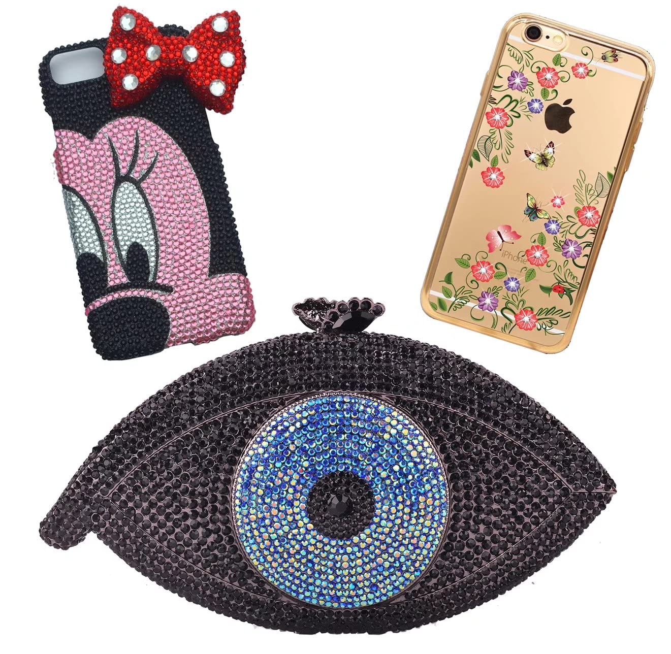 3000 Pieces SS12 3mm Flatback Rhinestones AB Clear Round Gems Crystals for Nail Art DIY Crafts Clothes Shoes Bags (Transparent Champagne AB)