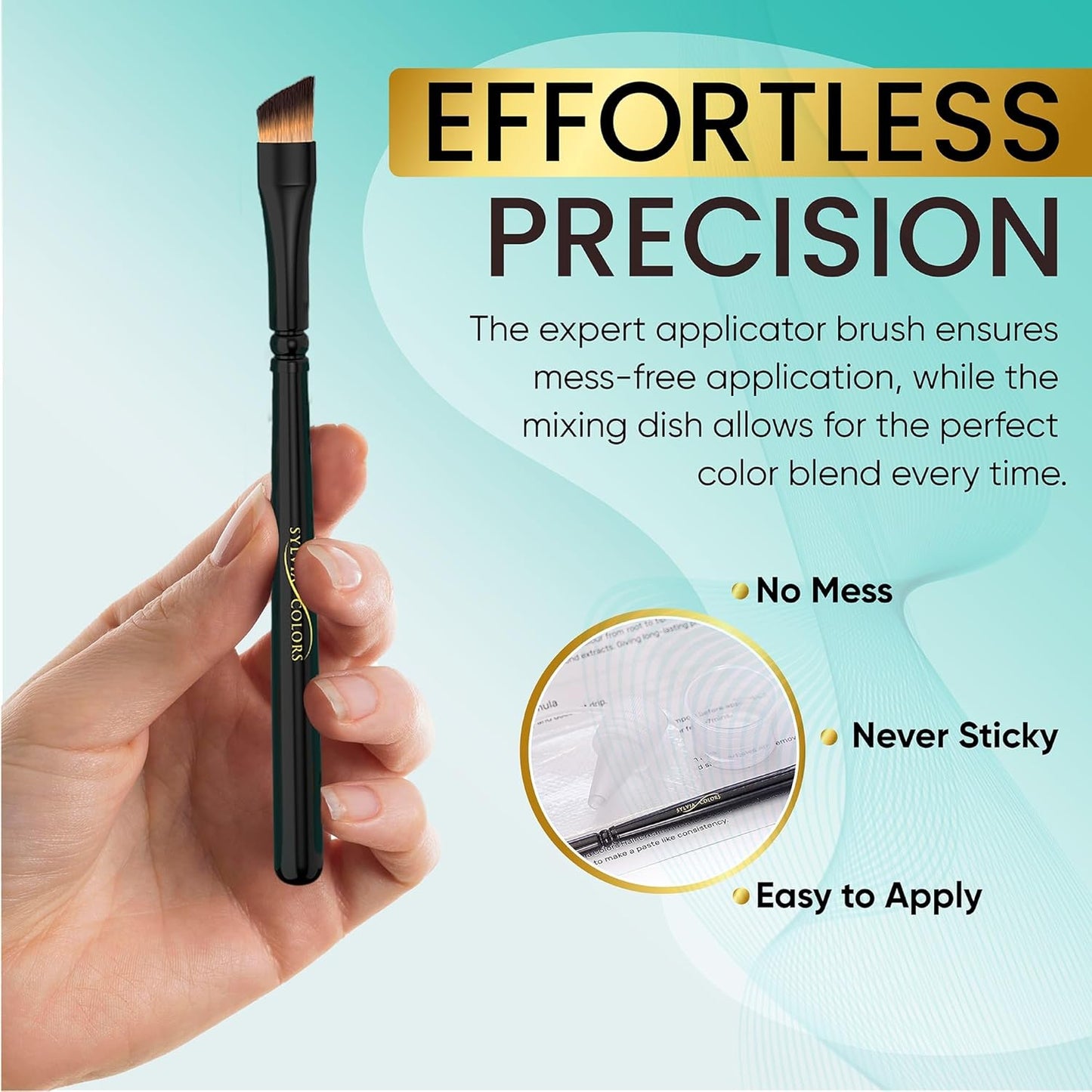 Professional Tint Kit Semi-Permanent 40 Applications Lasts 4-6 Weeks Spot Coloring Set Waterproof (Medium Brown, 25 ML)