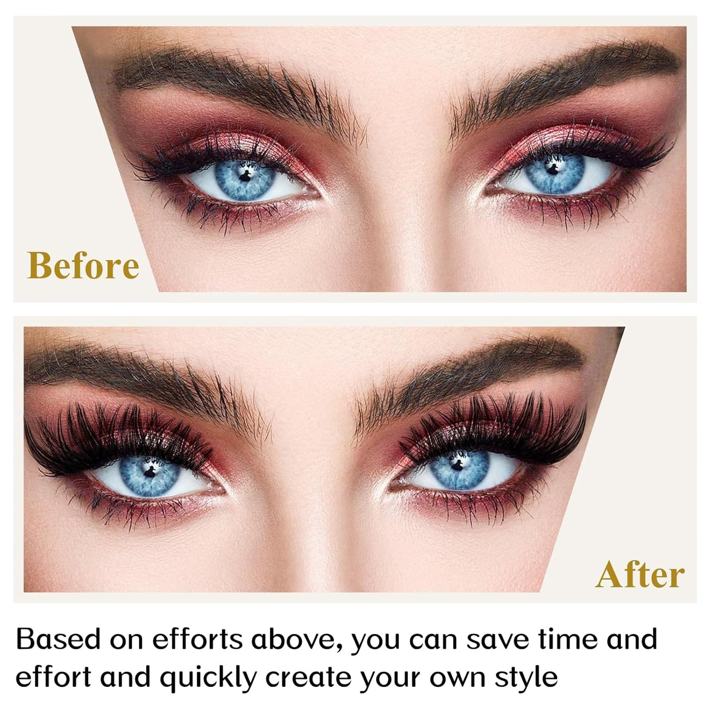 Lash Clusters B02 D Curl 10mm DIY Eyelash Extensions 72 Clusters Lashes C D Curl B&Qaugen Mega Volume Individual Lashes Eyelash Clusters Extensions Individual Lashes Cluster DIY at Home (NM-D-10mm)
