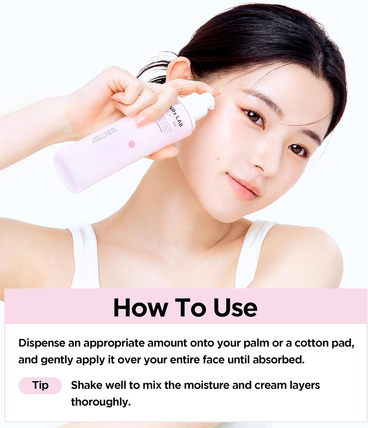 SKINRxLAB MadeCera Cream Double Essence Firming Korean Toner – Dual Layer Hydration Toner with Milk Protein, Ceramide and Panthenol - Makeup Boosting for Smooth Skin, 5.07 fl.oz.