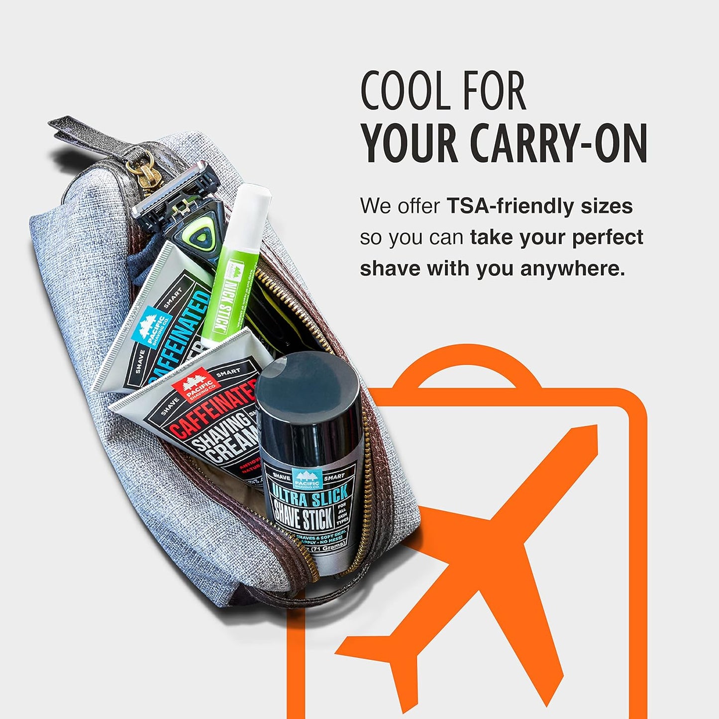 Pacific Shaving Company Caffeinated Shaving Cream - Helps Reduce Appearance of Redness With Safe Natural and Plant-Derived Ingredients Soothes Skin Paraben-Free Made in USA (3.4 Fl Oz, 3 Pack)