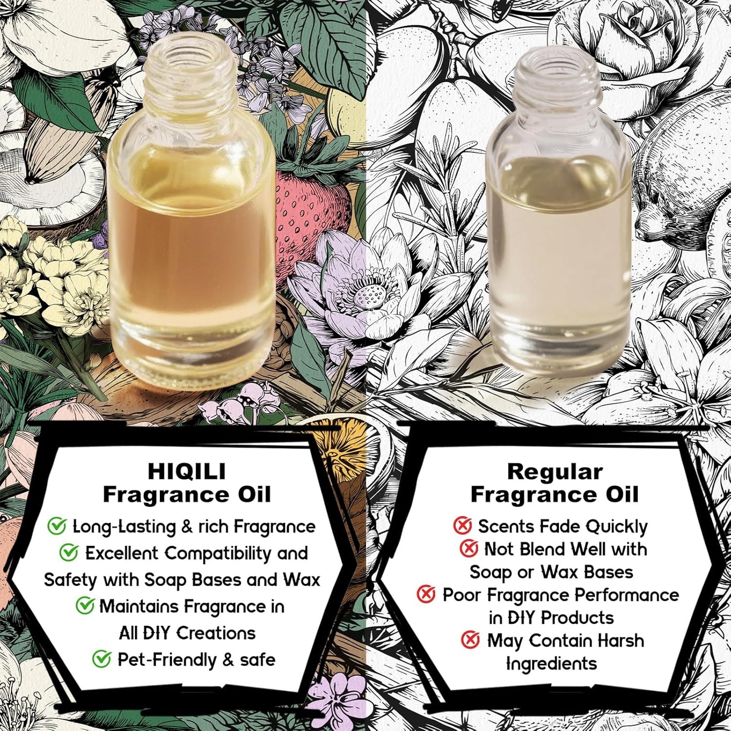 HIQILI Cherry Whispers Fragrance Oil for Soap, Candle Making, Inspired by E.scd Cherry in-t.Air, Wool Dryer Balls, Home Luxury Scents for Laundry & Bathroom Use - 1 Fl Oz