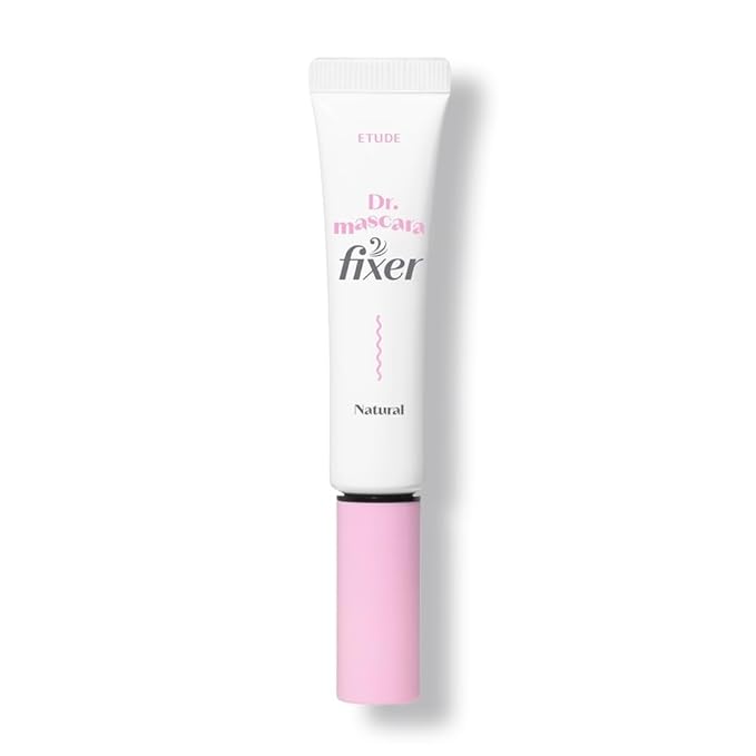 ETUDE Dr. Mascara Fixer, Korean Mascara Fixer, Long-Lasting Wax Formula, All-Day Curl Hold, Smudge-Proof, Korean Makeup, Beauty, Vegan Certified, Natural (Transparent, 0.203 Fl Oz)