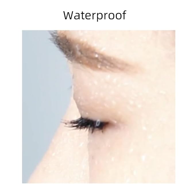 Black Mascara Primer, EyeLash Primer for Mascara with Comb Brush, Volumizing, Lengthening, Natural Look, Long-Lasting Hold, Smudge-Proof, No Clumping, Eye Makeup, Waterproof