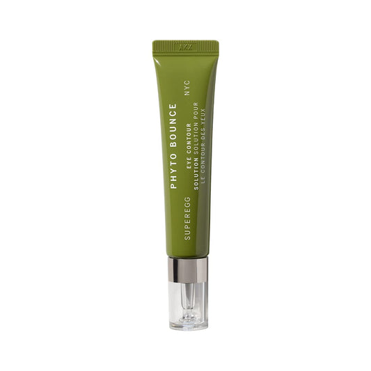 SUPEREGG Phyto Bounce Eye Contour Solution: For vibrancy and restoration. Concentrated solution cream with Tremella Mushroom and Peptides. 15ML / 0.5 FL OZ