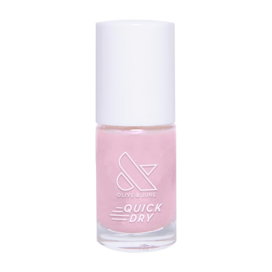 Olive & June Quick Dry Nail Polish | Instant Fast-Drying Smudgeproof Color | 15-free Vegan Cruelty-Free Formula | Lasts up to 5 Days |Salon-Quality Manicure Pedicure at Home |Baroque Pearly Iridescent