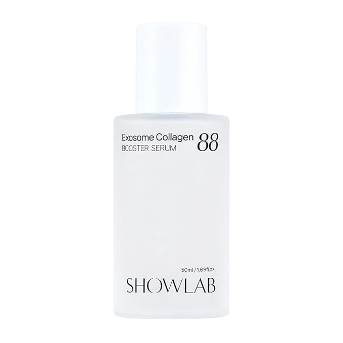 SHOWLAB Exosome Collagen 88 Booster Serum - Korean Face with 88% Collagen Extract, 9 Peptides, Hyaluronic Acid, Niacinamide - Anti-Aging Firming Serum for All Skin Types, 1 oz