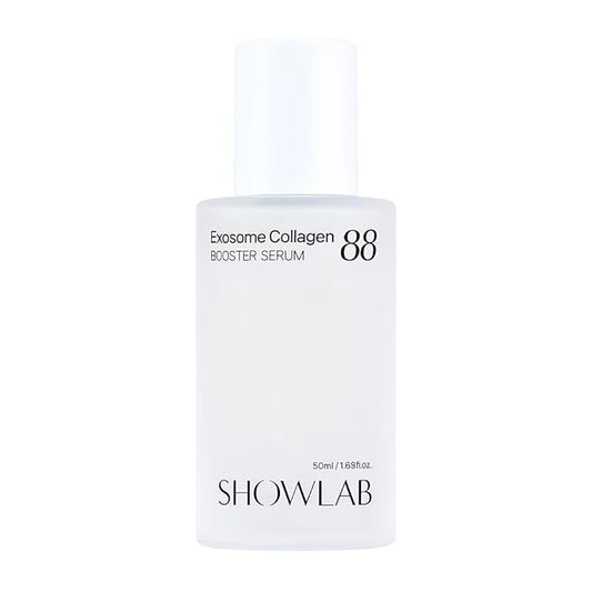 SHOWLAB Exosome Collagen 88 Booster Serum - Korean Face with 88% Collagen Extract, 9 Peptides, Hyaluronic Acid, Niacinamide - Anti-Aging Firming Serum for All Skin Types, 1 oz