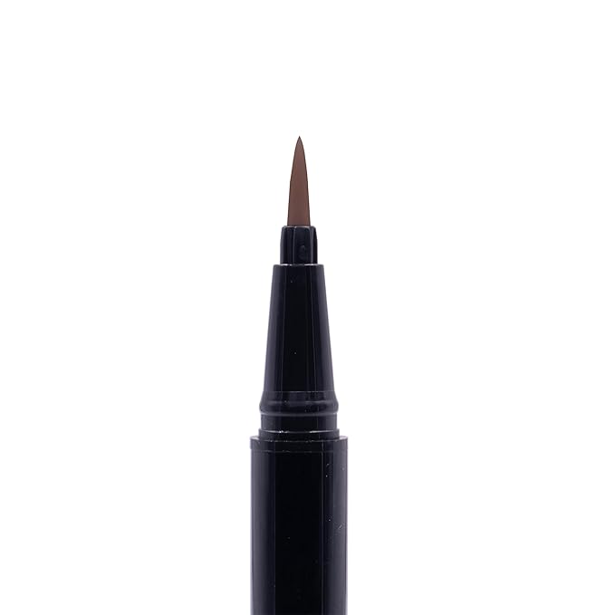 Arches and Halos Fine Bristle Tip Pen - Eyebrow Pencils for Women - Vegan Brow Pencil - Smudge-Proof, Buildable Formula - Dark Brown - 0.02 oz