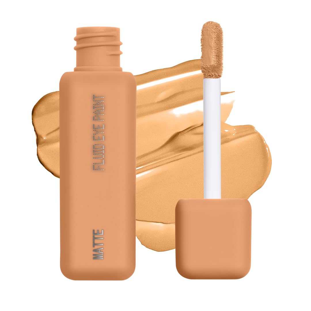 aboutface Matte Fluid Eye Paint Light Transcending – High-Pigment Liquid Eyeshadow, Long-Lasting, No-Budge Matte Finish, Vegan & Cruelty-Free (Creamsicle Orange)
