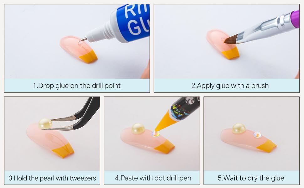 60g Cyan Citrine Pearl Rhinestones for Crafts Mixed Size 3mm-10mm AB Color Round Half Pearls Flatback Pearl Beads and Resin Rhinestones Set for Face Art with Gel