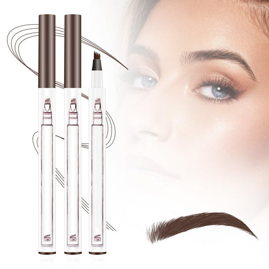 2025 Upgrade Waterproof Brow Pencil with Micro-Fork Tip,3D Magic Eyebrow Pencil 4-Head Split Waterproof Long-lasting Eyebrow Pencil,Natural Makeup Fine Stroke Eyebrow Tattoo Pencils (Light Brown)