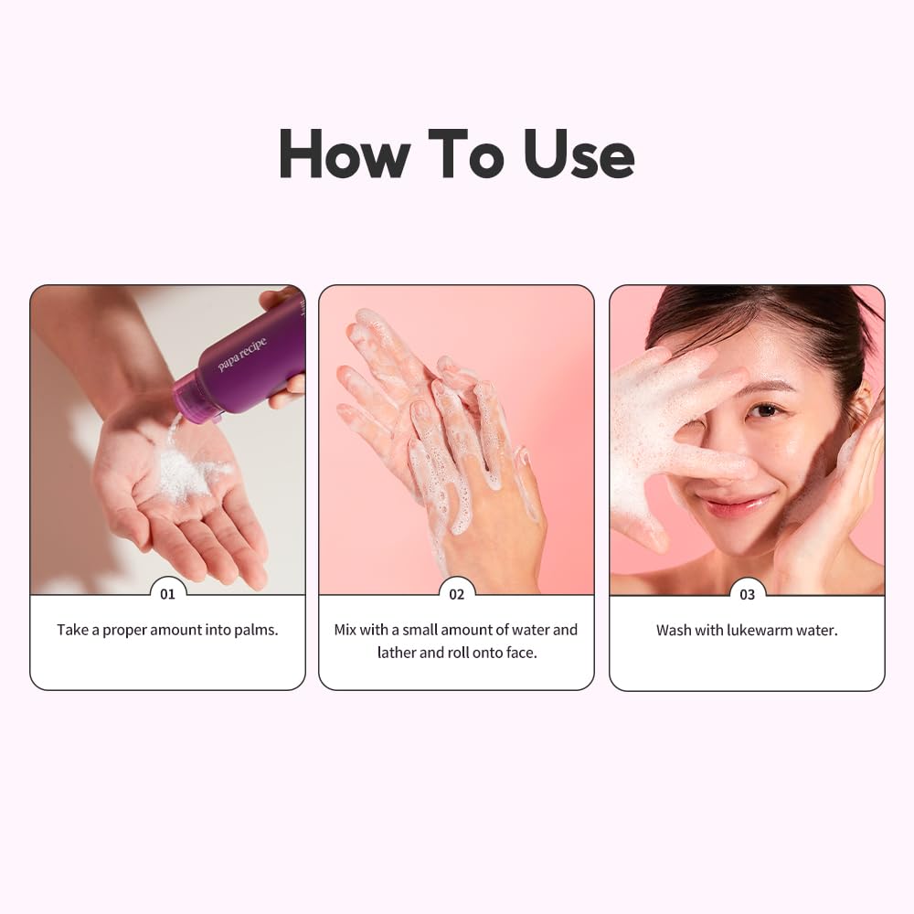 Papa Recipe Eggplant Enzyme Powder Cleanser - Soft Exfoliating Facial Wash for Sensitive Skin (50g, 1.72oz) - Korean Skincare for Radiant, Smooth Complexion, Safe for sensitive skin