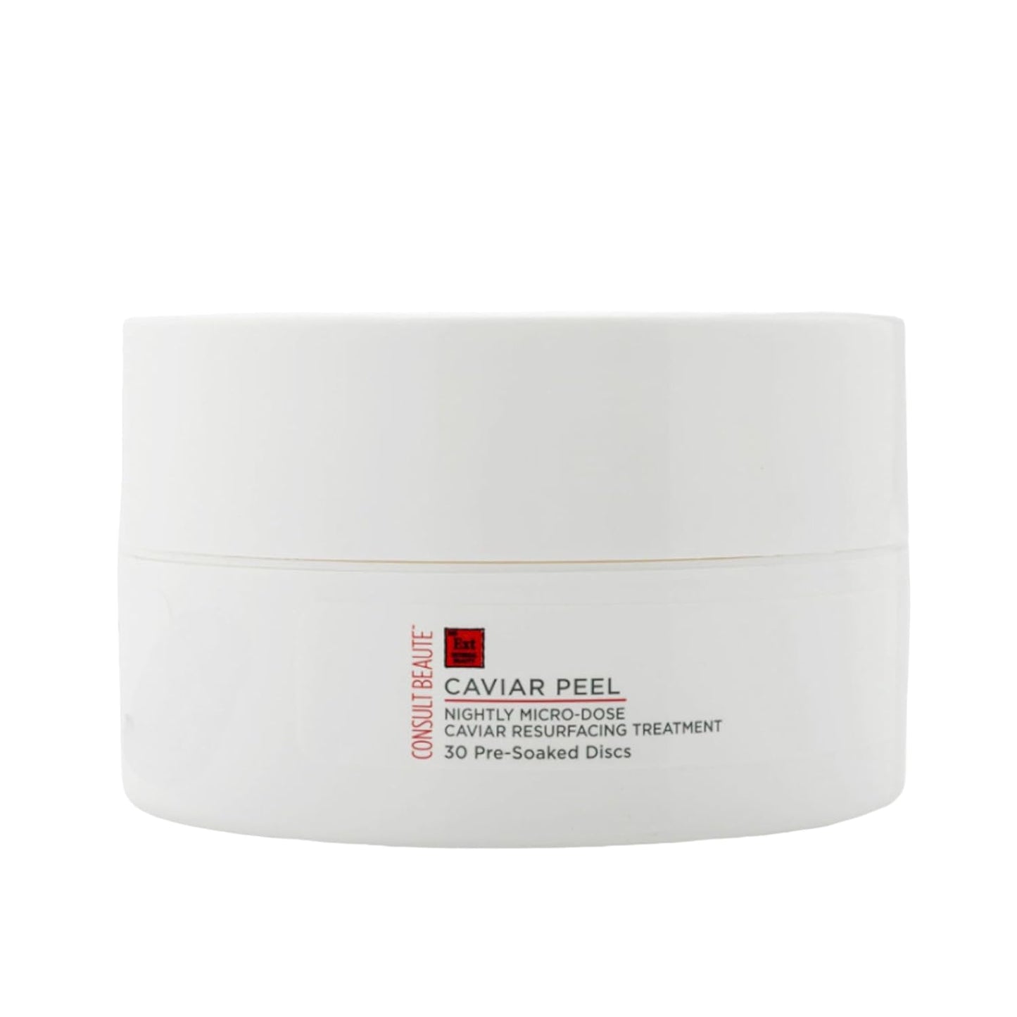 Consult Beaute CAVIAR PEEL Micro-Dose Exfoliating Detox Pads, Skin Resurfacing Treatment with Phytic Acid, Salicylic Acid for Radiance, Facial Polishes for Pores, Blemishes, Fine Lines - 30 Count