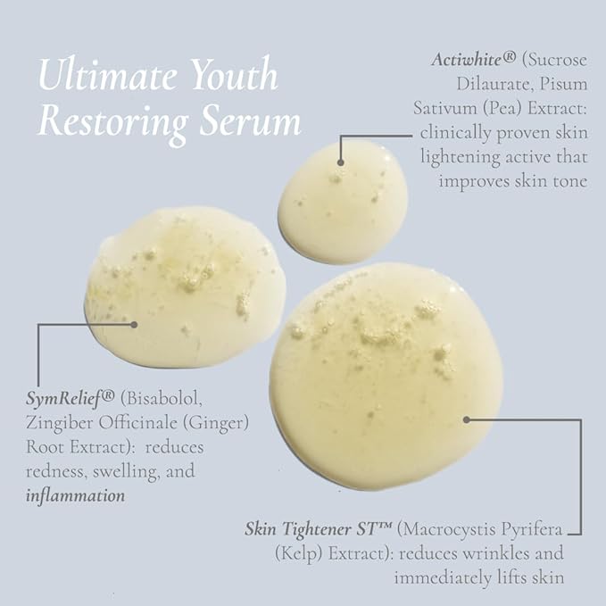 Glowbiotics Ultimate Youth Restoring Serum with Retinol, Probiotics, Vitamin C & Peptides – 5‑in‑1 Firming, Brightening Anti‑Aging Treatment for Face