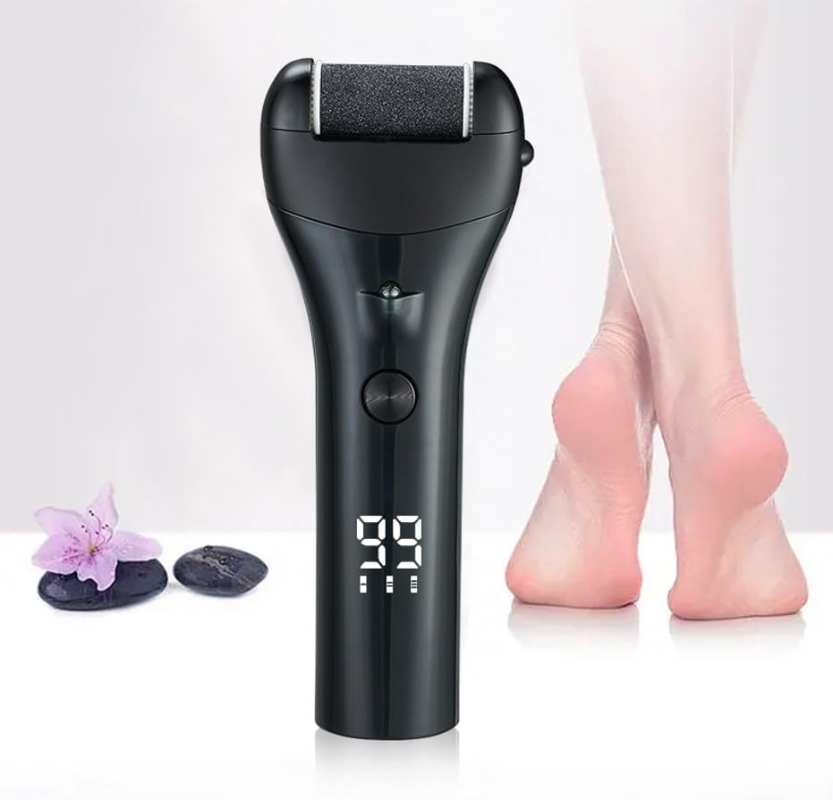 Electric Waterproof Callus Remover for Feet,3 Speed, Powerful Sander Grinder Pedicure Hard Dead Skin Remover. Rechargeable Portable Electronic Foot File Pedicure Kits.3 Rollers