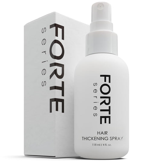 Hair Thickening Spray by Forte Series | Men's Hair Volume Spray | Hair Volumizer with Biotin Peptide Complex | Pre-Styler Hair Thickener, Volumizer, and Spray Texture Pump, (4 oz)