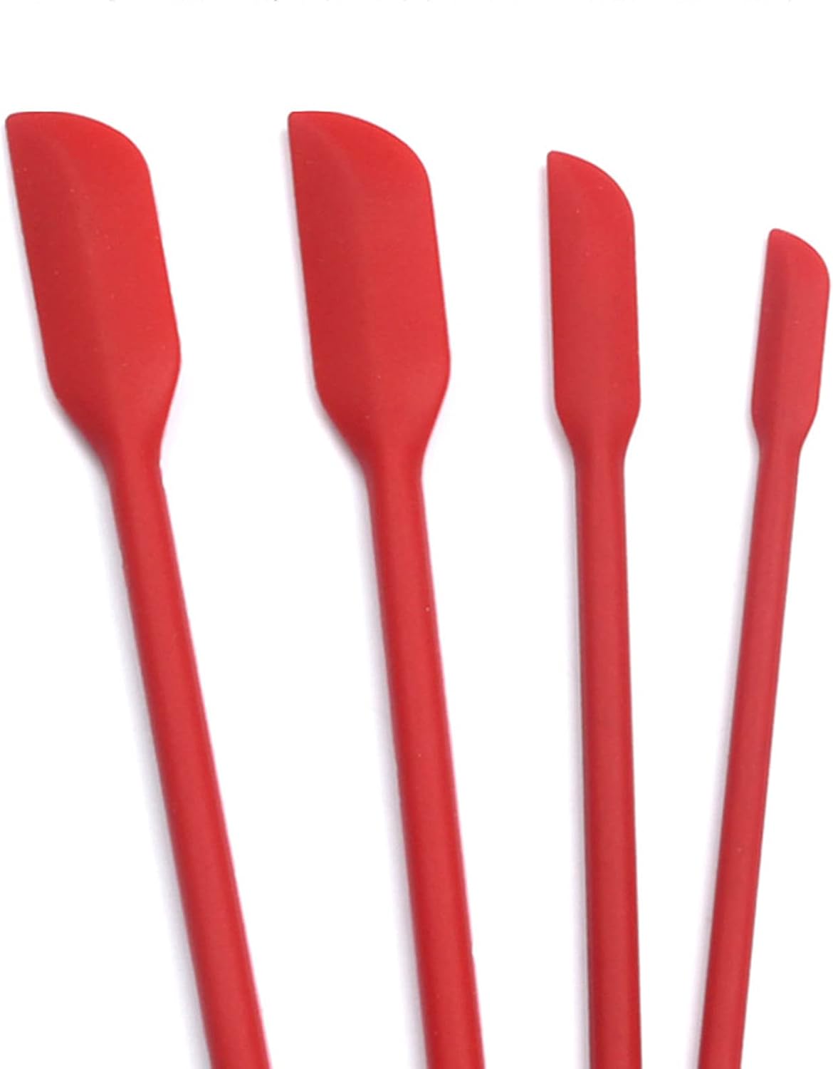 Beauty Spatula 4 PCS Makeup Spatula Mini Silicone for Cosmetics & Kitchen - 3 Sizes