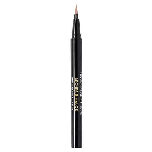 Arches and Halos Fine Bristle Tip Pen - Eyebrow Pencils for Women - Vegan Brow Pencil - Smudge-Proof, Buildable Formula - Sunny Blonde - 0.02 oz
