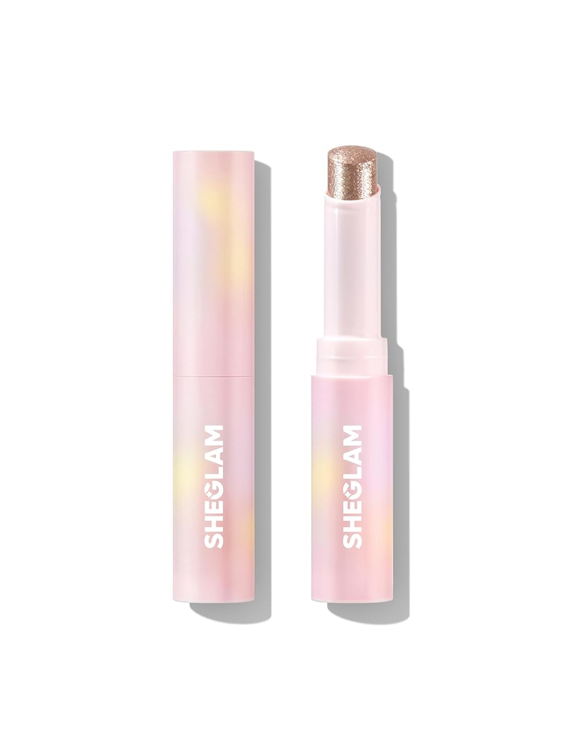 SHEGLAM Crystal Jelly Glaze Stick Eye Shadow Stick Eyeliner Brightener Pencil Crayon with Brush Easy to Blend Long Lasting Shimmer Eyeshadow-Starlit Silver