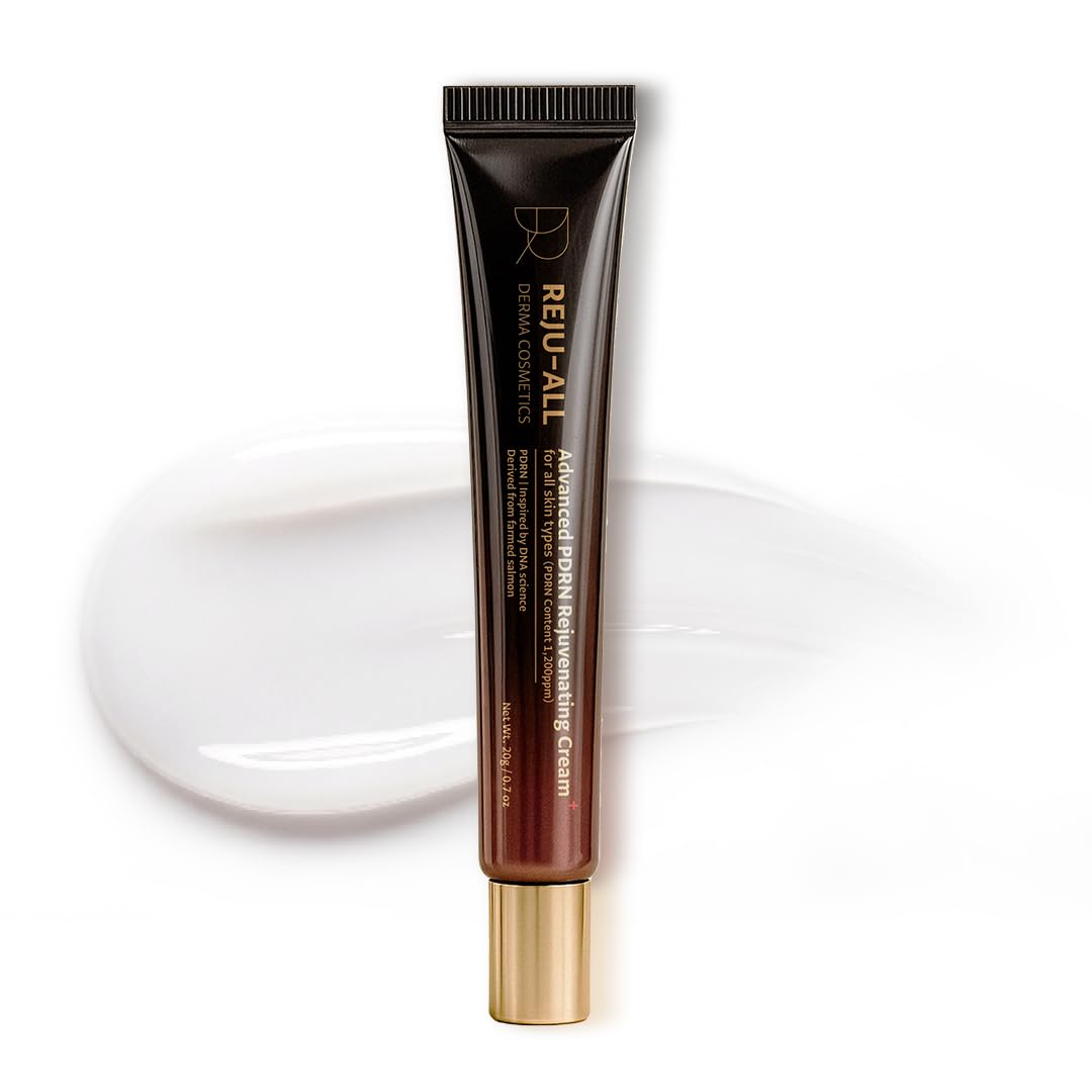 Dr. Reju-All Advanced PDRN Rejuvenating Cream 0.7oz (20g) | 99% Purity PDRN Salmon DNA, Collagen Gel Skin Repair Cream with Hyaluronic Acid & Niacinamide for Glass Skin | Night Routine Korean Skincare