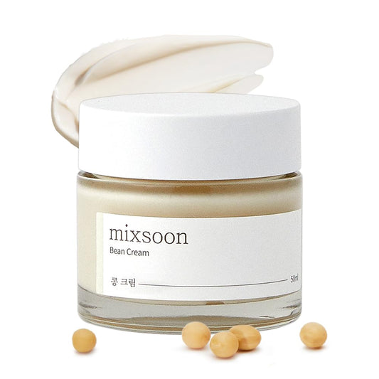 mixsoon Bean Cream - Intensive Moisture Face Cream For Smooth, Nourished Skin, Pore & Sebum Care - Korean Skincare For Glass Skin - Non-stick (1.69 fl.oz / 50ml)