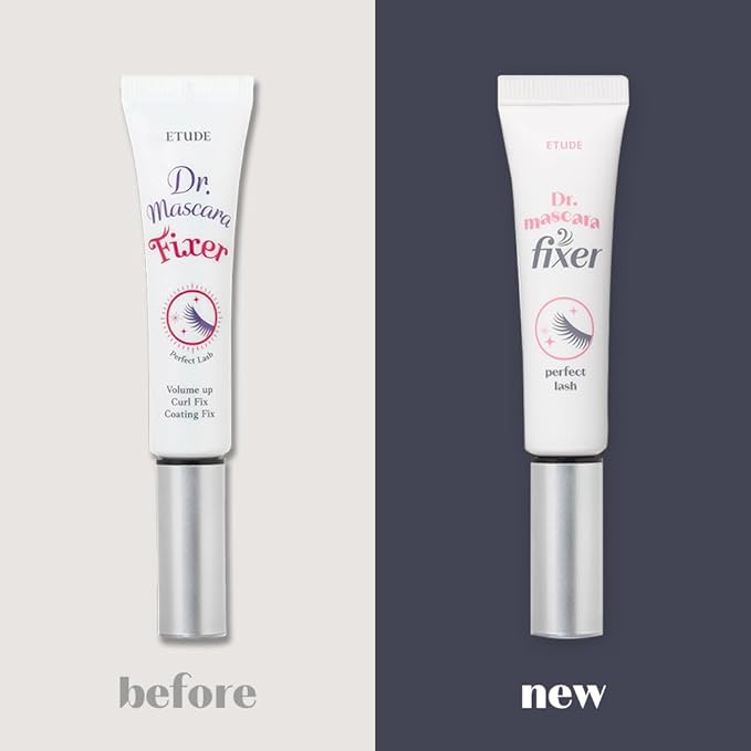 ETUDE Dr. Mascara Fixer For Perfect Lash, Korean Mascara Fixer, All-Day Curl Hold, Volumizing, Smudge-Proof, Korean Makeup, Beauty, Transparent (0.203 Fl Oz)