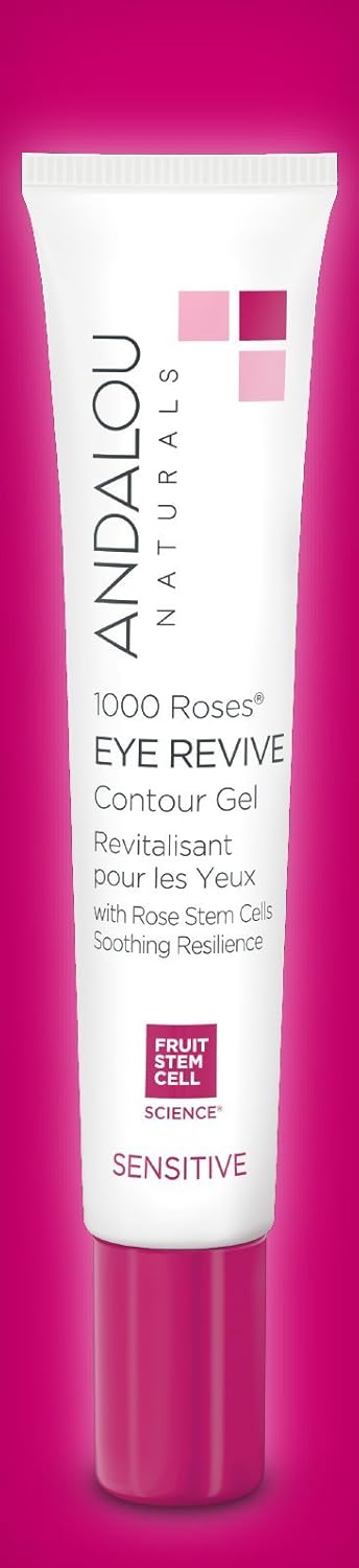 Andalou Naturals 1000 Roses Eye Revive Contour Gel, pomegranate,rose, 0.6 Fl Oz