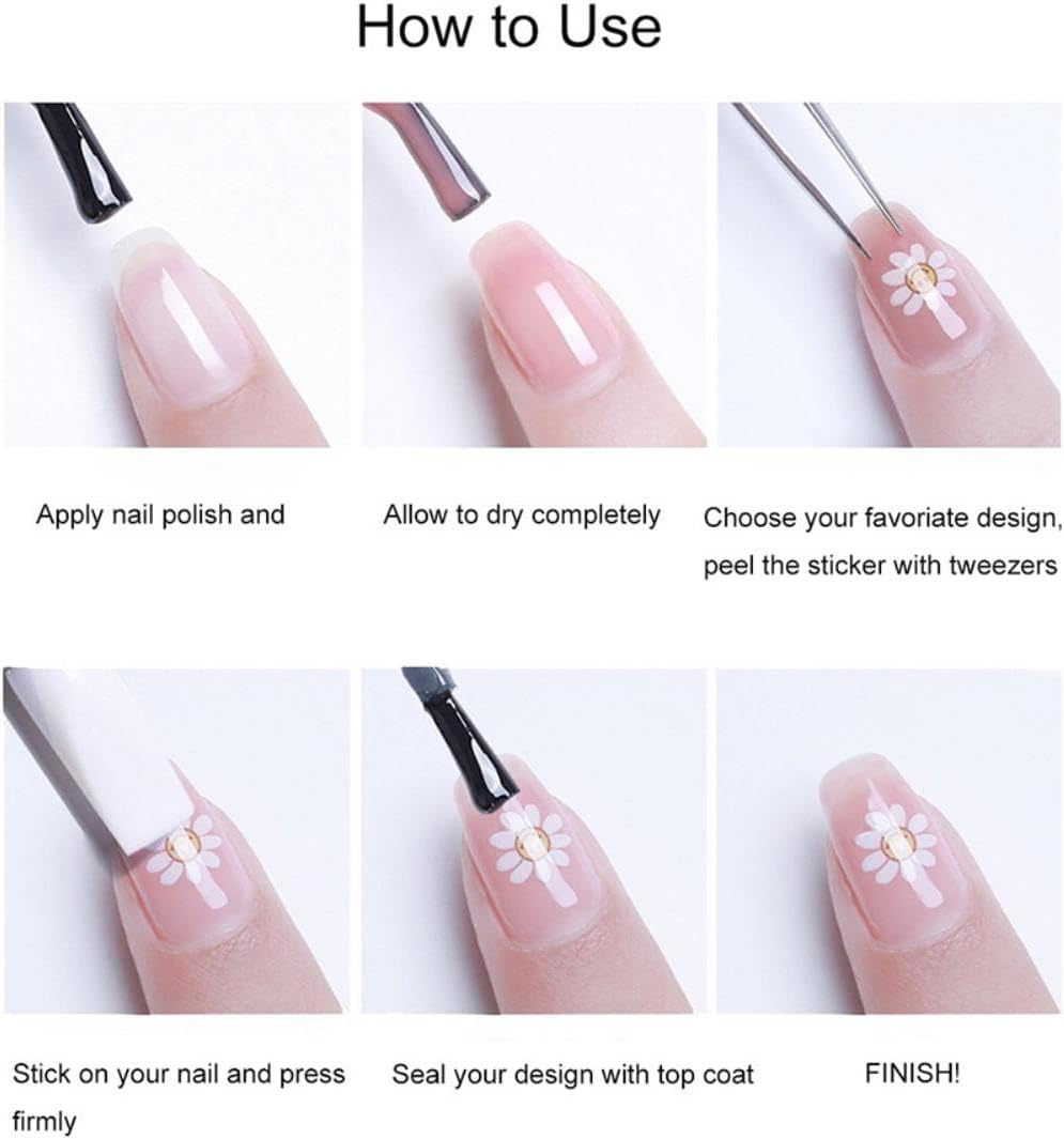 Christmas Nail Stickers Gold Nail Decals Xmas Tree Nail Stickers for Nails Art with Snowflakes Design 5D Embossed Self Adhesive Nails Charms for Women Girls Kid Manicure DIY Decoration Accessories