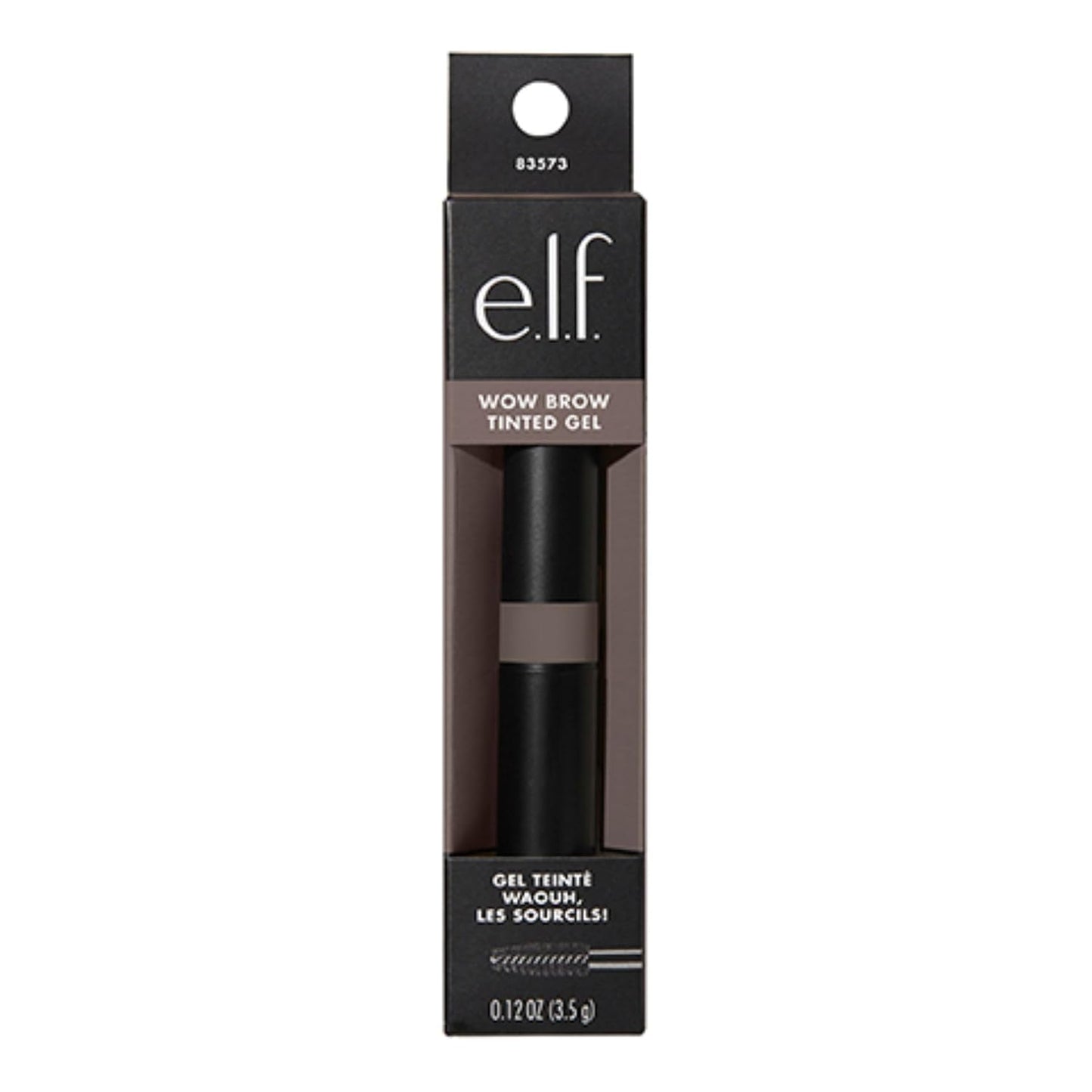 e.l.f. Wow Brow Gel, Volumizing, Buildable, Wax-Gel Hybrid, Creates Full, Voluminous-Looking Brows, Locks Brow Hairs In Place, Neutral Brown