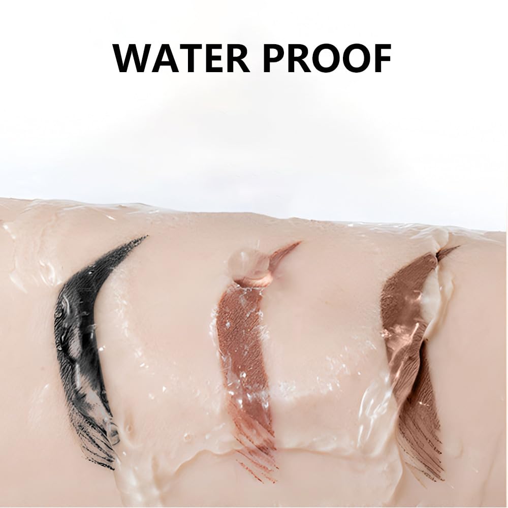 Brow Kit, Eyebrow Pomade,Eye Brow Contour Palette with Double-ended Eyebrow Brush, Full Defined Natural Brows, Long-Lasting Waterproof,03