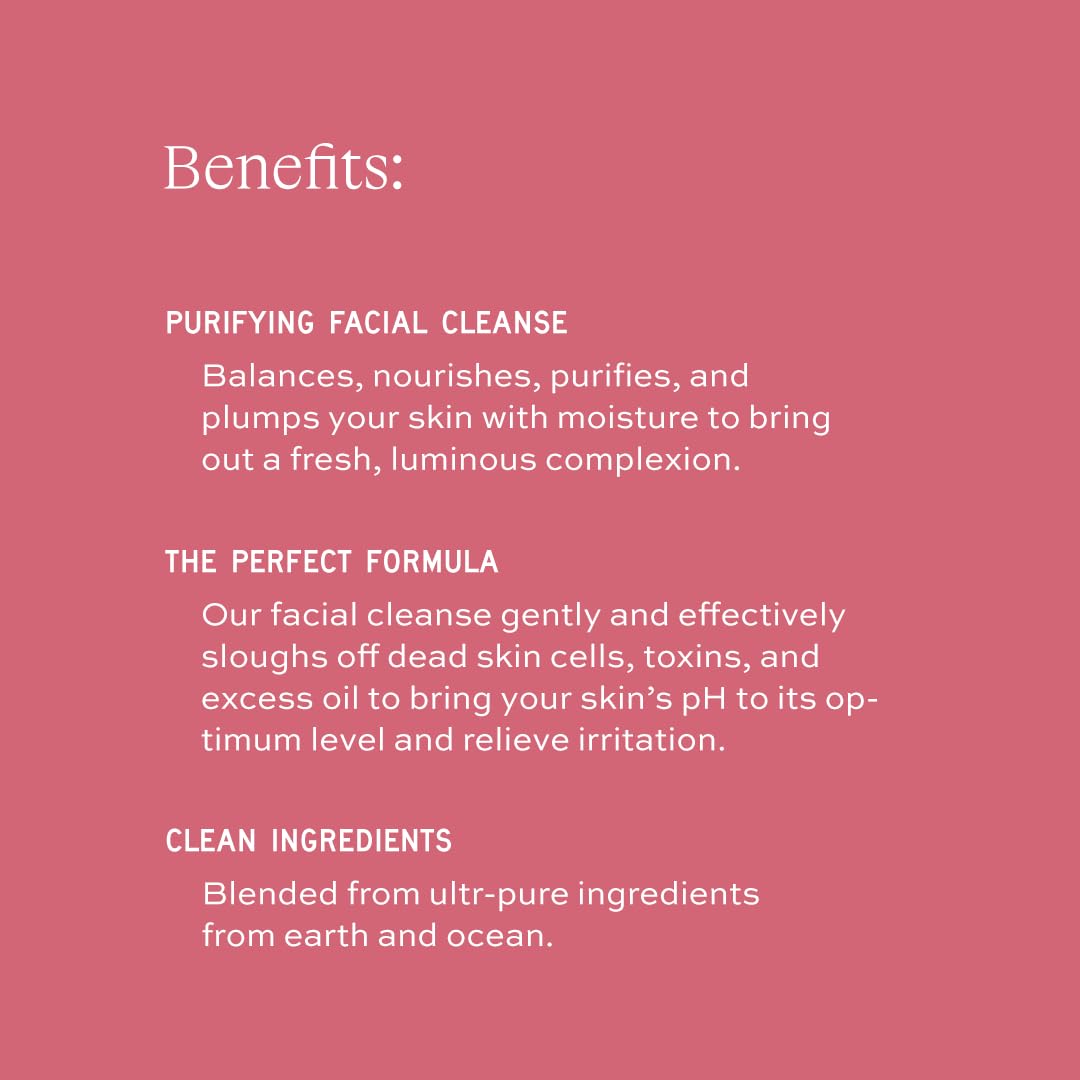 Aleavia Purifying Facial Cleanse – Fragrance-Free Organic & All-Natural Prebiotic, Vegan Face Wash – Nourish your Healthy Skin Microbiome – 8 oz. (New Formula)