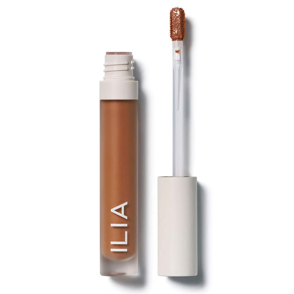 ILIA - True Skin Serum Concealer | Non-Comedogenic, Cruelty-Free, Vegan, Safe For Sensitive Skin, Reduces Appearance of Dark Circles + Blemishes (Cassia SC8, 0.16 oz | 5 ml)