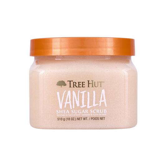 Tree Hut Vanilla Shea Sugar Exfoliating & Hydrating Body Scrub, 18 oz